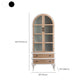 Glass Doors Display Stand Solid Wood Traditional Curio Cabinet