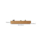 Natural Engineered Wood TV Console Modern Cable Management Media Console