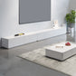 White Engineered Wood TV Console Contemporary Cable Management Media Console Clearhalo 'furn' 'furn_tv_stands_entertainment_centers' 'Furniture' 'Living Room Furniture' 'TV Stands & Entertainment Centers' 'TV Stands & Media Storage Furniture' 'tv_stands_entertainment_centers' 6949562