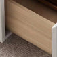 Faux Wood White Media Console Modern Cable Management TV Console Clearhalo 'furn' 'furn_tv_stands_entertainment_centers' 'Furniture' 'Living Room Furniture' 'TV Stands & Entertainment Centers' 'TV Stands & Media Storage Furniture' 'tv_stands_entertainment_centers' 6949598