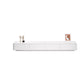 White TV Console Modern Cable Management Engineered Wood Media Console 94.5"L x 16"W x 14"H Clearhalo 'furn' 'furn_tv_stands_entertainment_centers' 'Furniture' 'Living Room Furniture' 'TV Stands & Entertainment Centers' 'TV Stands & Media Storage Furniture' 'tv_stands_entertainment_centers' 6949614