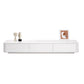 White TV Console Modern Cable Management Engineered Wood Media Console Clearhalo 'furn' 'furn_tv_stands_entertainment_centers' 'Furniture' 'Living Room Furniture' 'TV Stands & Entertainment Centers' 'TV Stands & Media Storage Furniture' 'tv_stands_entertainment_centers' 6949615