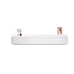 White TV Console Modern Cable Management Engineered Wood Media Console 94.5"L x 16"W x 16.5"H Clearhalo 'furn' 'furn_tv_stands_entertainment_centers' 'Furniture' 'Living Room Furniture' 'TV Stands & Entertainment Centers' 'TV Stands & Media Storage Furniture' 'tv_stands_entertainment_centers' 6949618
