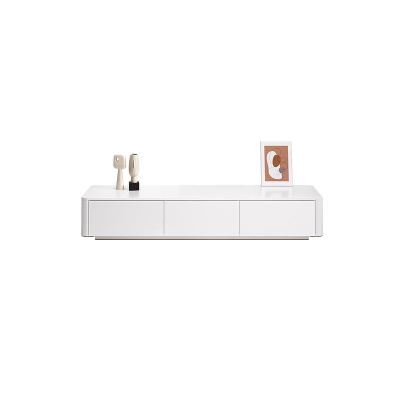 White TV Console Modern Cable Management Engineered Wood Media Console 71"L x 16"W x 16.5"H Clearhalo 'furn' 'furn_tv_stands_entertainment_centers' 'Furniture' 'Living Room Furniture' 'TV Stands & Entertainment Centers' 'TV Stands & Media Storage Furniture' 'tv_stands_entertainment_centers' 6949620
