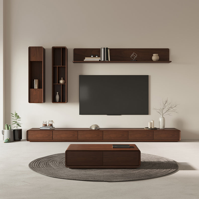 Engineered Wood Media Console Contemporary Wooden TV Console Clearhalo 'furn' 'furn_tv_stands_entertainment_centers' 'Furniture' 'Living Room Furniture' 'TV Stands & Entertainment Centers' 'TV Stands & Media Storage Furniture' 'tv_stands_entertainment_centers' 6949661
