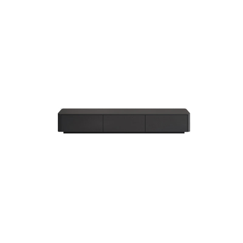 Modern Black TV Console Engineered Wood Cable Management Media Console Clearhalo 'furn' 'furn_tv_stands_entertainment_centers' 'Furniture' 'Living Room Furniture' 'TV Stands & Entertainment Centers' 'TV Stands & Media Storage Furniture' 'tv_stands_entertainment_centers' 6949680