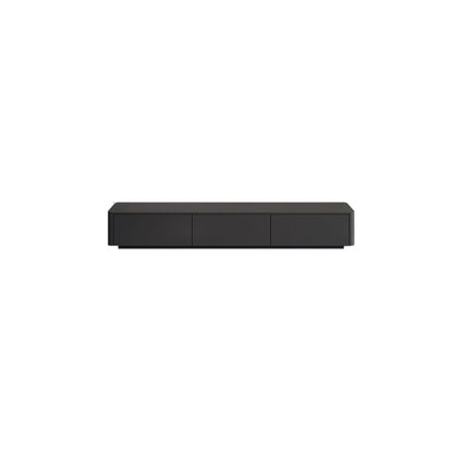 Modern Black TV Console Engineered Wood Cable Management Media Console Clearhalo 'furn' 'furn_tv_stands_entertainment_centers' 'Furniture' 'Living Room Furniture' 'TV Stands & Entertainment Centers' 'TV Stands & Media Storage Furniture' 'tv_stands_entertainment_centers' 6949680