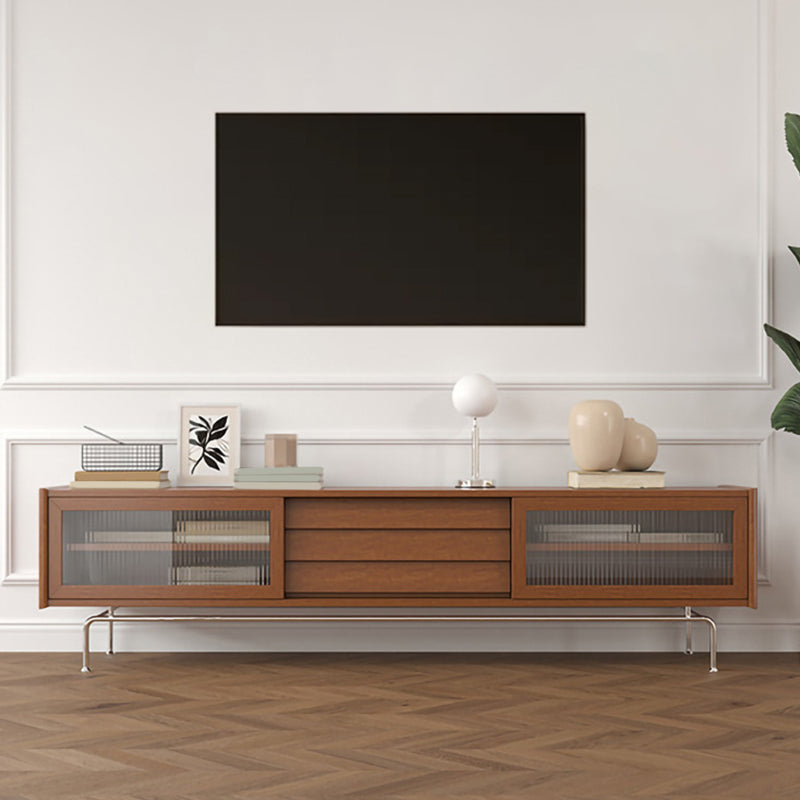 Scandinavian TV Stand Console Solid Wood TV Console for Living Room Clearhalo 'furn' 'furn_tv_stands_entertainment_centers' 'Furniture' 'Living Room Furniture' 'TV Stands & Entertainment Centers' 'TV Stands & Media Storage Furniture' 'tv_stands_entertainment_centers' 6949703