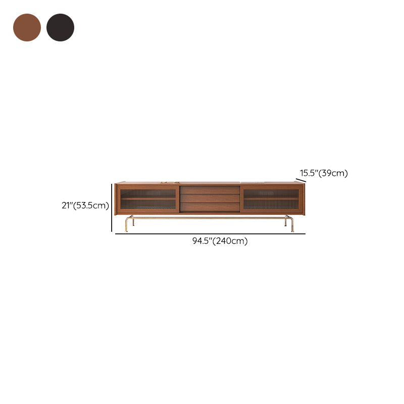Scandinavian TV Stand Console Solid Wood TV Console for Living Room Clearhalo 'furn' 'furn_tv_stands_entertainment_centers' 'Furniture' 'Living Room Furniture' 'TV Stands & Entertainment Centers' 'TV Stands & Media Storage Furniture' 'tv_stands_entertainment_centers' 6949711