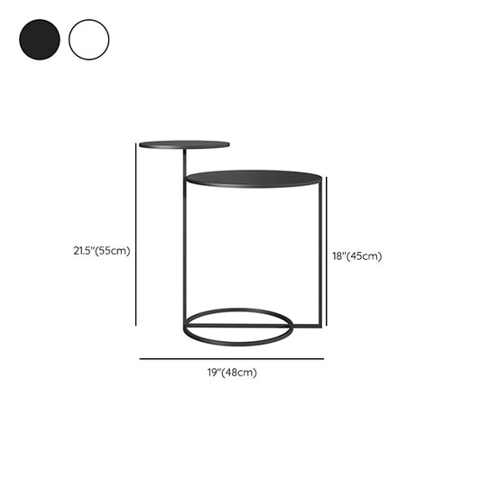 コンテンポラリーアクセントテーブルナイトスタンドメタルベッドサイドキャビネット用のベッドルーム