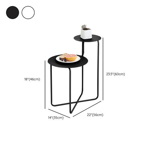 コンテンポラリーアクセントテーブルナイトスタンドメタルベッドサイドキャビネット用のベッドルーム