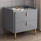 2 tiroir accent contemporain table de chevet