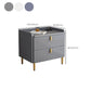2 tiroir accent contemporain table de chevet