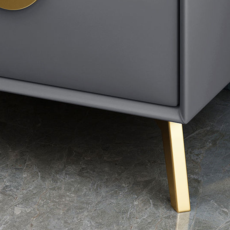 Table de nuit de chevet de lit contemporain avec 2 tiroirs