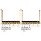 Hanging Wine Rack Metal Wine Bottle & Glass Rack for Dining Room