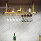 Glam Style Hanging Wine Rack Metal Wine Bottle & Glass Rack for Bar Clearhalo 'furn' 'furn_wine_racks' 'Furniture' 'Kitchen & Dining Furniture' 'Wine Racks' 'wine_racks' 6953540
