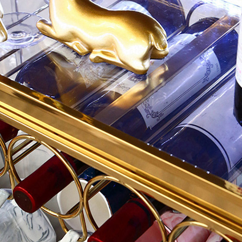 Glam Style Hanging Wine Rack Metal Wine Bottle & Glass Rack for Bar Clearhalo 'furn' 'furn_wine_racks' 'Furniture' 'Kitchen & Dining Furniture' 'Wine Racks' 'wine_racks' 6953546