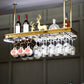 Glam Style Hanging Wine Rack Metal Wine Bottle & Glass Rack for Bar Clearhalo 'furn' 'furn_wine_racks' 'Furniture' 'Kitchen & Dining Furniture' 'Wine Racks' 'wine_racks' 6953552