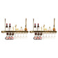 Glam Style Hanging Wine Rack Metal Wine Bottle & Glass Rack for Bar 39"L x 12"W x 20"H Brass 2 Piece Set Clearhalo 'furn' 'furn_wine_racks' 'Furniture' 'Kitchen & Dining Furniture' 'Wine Racks' 'wine_racks' 6953553