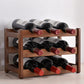 Modern Countertop Wine Rack Wood Wine Bottle Rack for Living Room 14"L x 9"W x 10"H 1 Piece Clearhalo 'furn' 'furn_wine_racks' 'Furniture' 'Kitchen & Dining Furniture' 'Wine Racks' 'wine_racks' 6953578