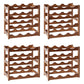 Modern Countertop Wine Rack Wood Wine Bottle Rack for Living Room 14"L x 9"W x 14"H 4 Piece Set Clearhalo 'furn' 'furn_wine_racks' 'Furniture' 'Kitchen & Dining Furniture' 'Wine Racks' 'wine_racks' 6953588
