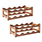 Modern Countertop Wine Rack Wood Wine Bottle Rack for Living Room 17"L x 9"W x 6"H 2 Piece Set Clearhalo 'furn' 'furn_wine_racks' 'Furniture' 'Kitchen & Dining Furniture' 'Wine Racks' 'wine_racks' 6953592