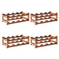 Modern Countertop Wine Rack Wood Wine Bottle Rack for Living Room 17"L x 9"W x 6"H 4 Piece Set Clearhalo 'furn' 'furn_wine_racks' 'Furniture' 'Kitchen & Dining Furniture' 'Wine Racks' 'wine_racks' 6953593