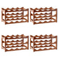 Modern Countertop Wine Rack Wood Wine Bottle Rack for Living Room 17"L x 9"W x 10"H 4 Piece Set Clearhalo 'furn' 'furn_wine_racks' 'Furniture' 'Kitchen & Dining Furniture' 'Wine Racks' 'wine_racks' 6953596