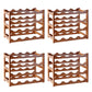Modern Countertop Wine Rack Wood Wine Bottle Rack for Living Room 17"L x 9"W x 14"H 4 Piece Set Clearhalo 'furn' 'furn_wine_racks' 'Furniture' 'Kitchen & Dining Furniture' 'Wine Racks' 'wine_racks' 6953599