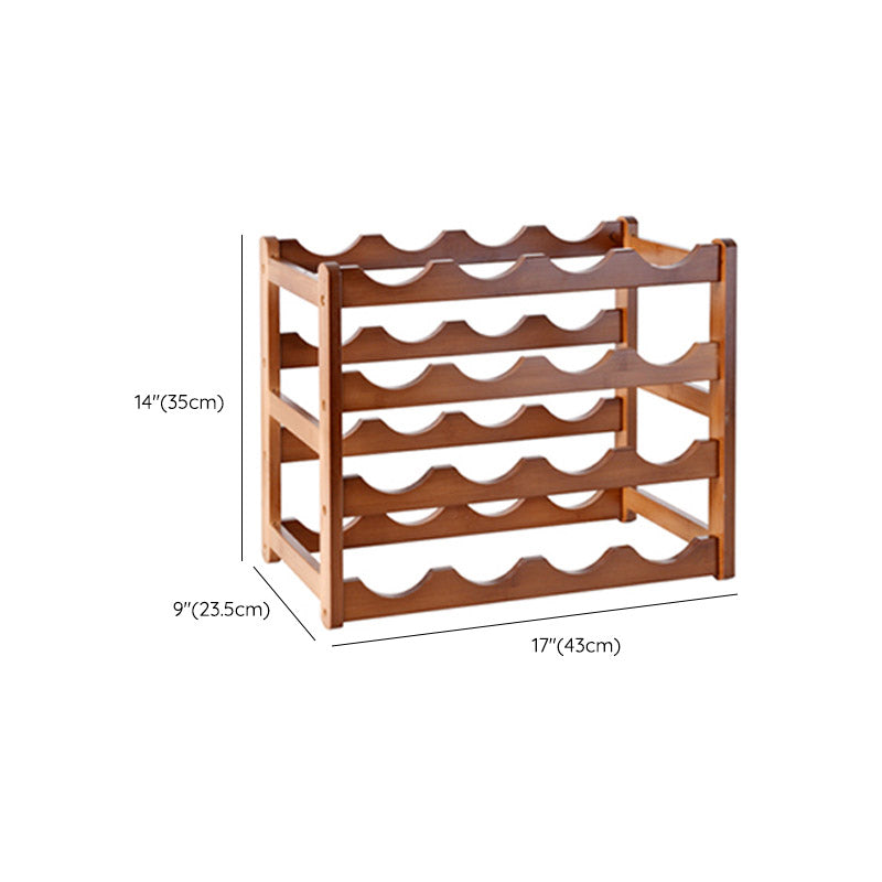 Modern Countertop Wine Rack Wood Wine Bottle Rack for Living Room Clearhalo 'furn' 'furn_wine_racks' 'Furniture' 'Kitchen & Dining Furniture' 'Wine Racks' 'wine_racks' 6953605