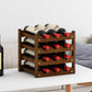 Solid Wood Wine Rack Countertop Wine Bottle Rack for Living Room