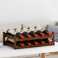 Solid Wood Wine Rack Countertop Wine Bottle Rack for Living Room