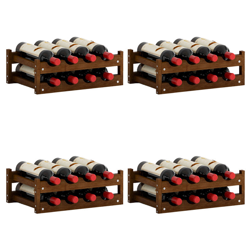 Vaste houten wijnrek aanrechtwijnrek voor woonkamer