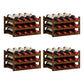 Solid Wood Wine Rack Countertop Wine Bottle Rack for Living Room
