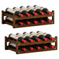 Solid Wood Wine Rack Countertop Wine Bottle Rack for Living Room