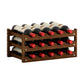 Solid Wood Wine Rack Countertop Wine Bottle Rack for Living Room