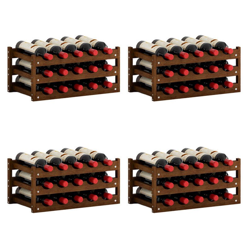 Vaste houten wijnrek aanrechtwijnrek voor woonkamer