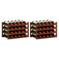 Solid Wood Wine Rack Countertop Wine Bottle Rack for Living Room