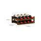 Solid Wood Wine Rack Countertop Wine Bottle Rack for Living Room