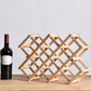 Tabletop Modern Wine Rack Solid Wood Wine Bottle Rack for Living Room