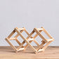 Tabletop Modern Wine Rack Solid Wood Wine Bottle Rack for Living Room
