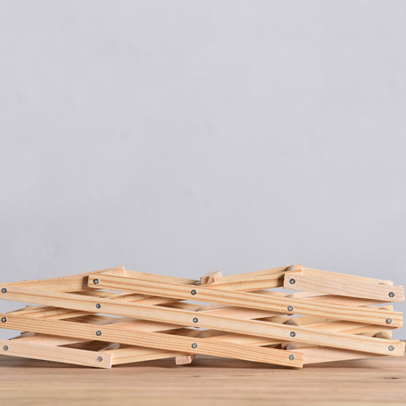 Tabletop Modern Wine Rack Solid Wood Wine Bottle Rack for Living Room