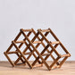 Tabletop Modern Wine Rack Solid Wood Wine Bottle Rack for Living Room