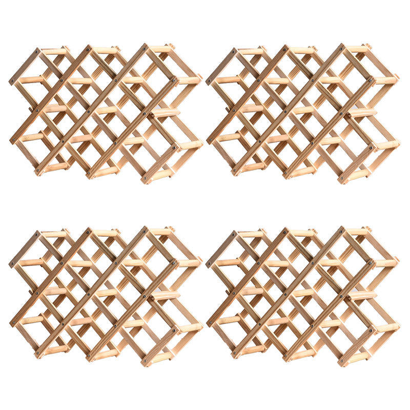 Tabletop Modern Wine Rack Solid Wood Wine Bottle Rack for Living Room