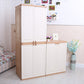 Plastic Matte Finish Storage Cabinet Modern Bedroom Hinged Door Cabinet