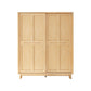 Freestanding Solid Wood Wardrobe Modern Wardrobe Armoire with 2 Doors and 1 Drawer Clearhalo 'Armoires & Wardrobes' 'armoires_wardrobes' 'Bedroom Furniture' 'furn' 'furn_armoires_wardrobes' 'Furniture' 6953757