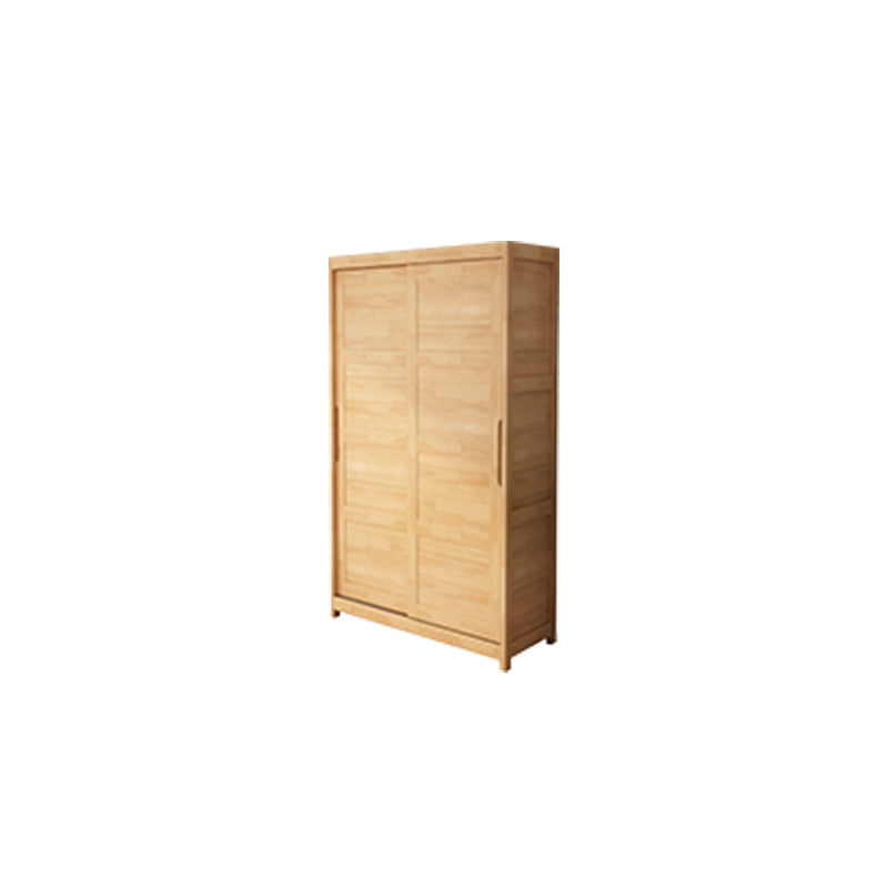 Rubberwood Solid Wood Wardrobe Traditional Freestanding Wardrobe