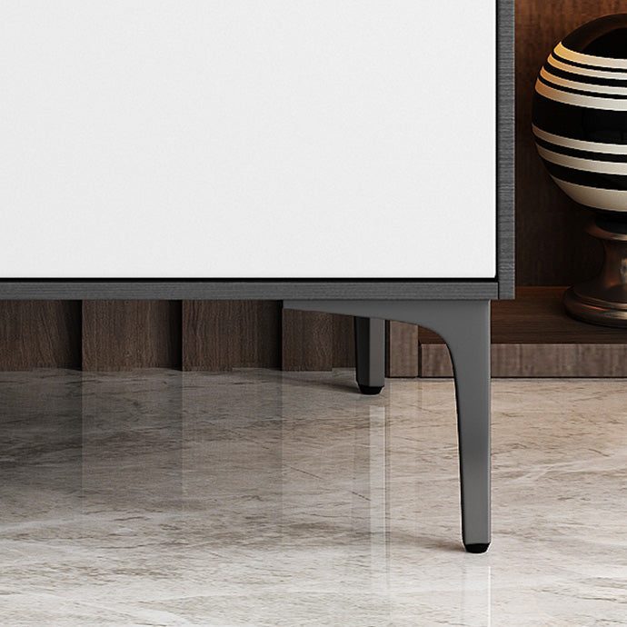 Porte di vetro in vetro in stile glam con armadi e cassetti