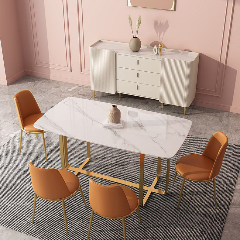 Scheda laterale in legno di credenza in stile glam con armadio e cassetti