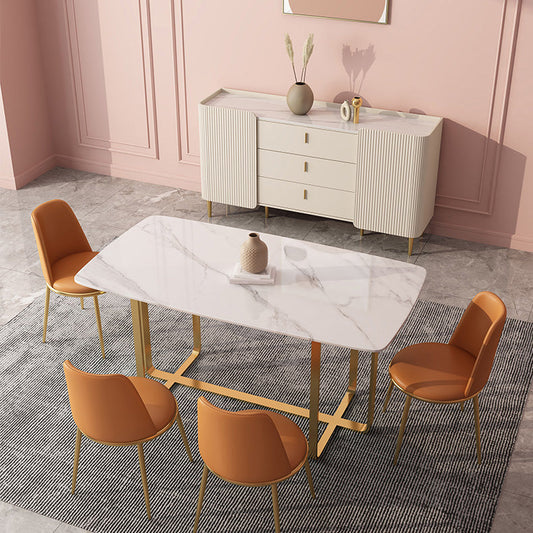 Scheda laterale in legno di credenza in stile glam con armadio e cassetti